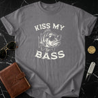 Kiss My Bass Funny Fish with Sunglasses T-shirt