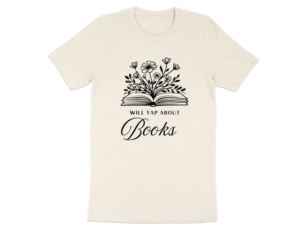 Will Yap About Books Floral T-Shirt