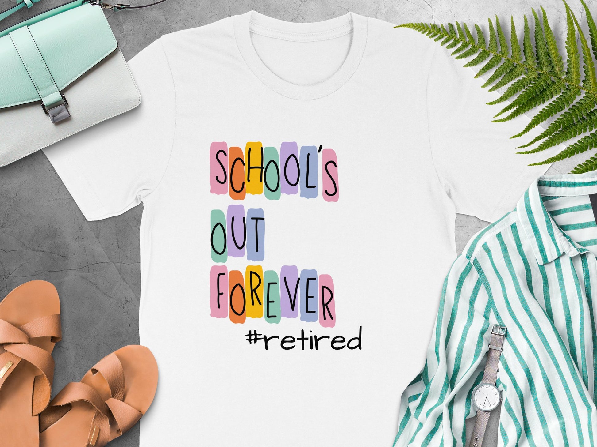 School's Out Forever Retired Graphic T-shirt product