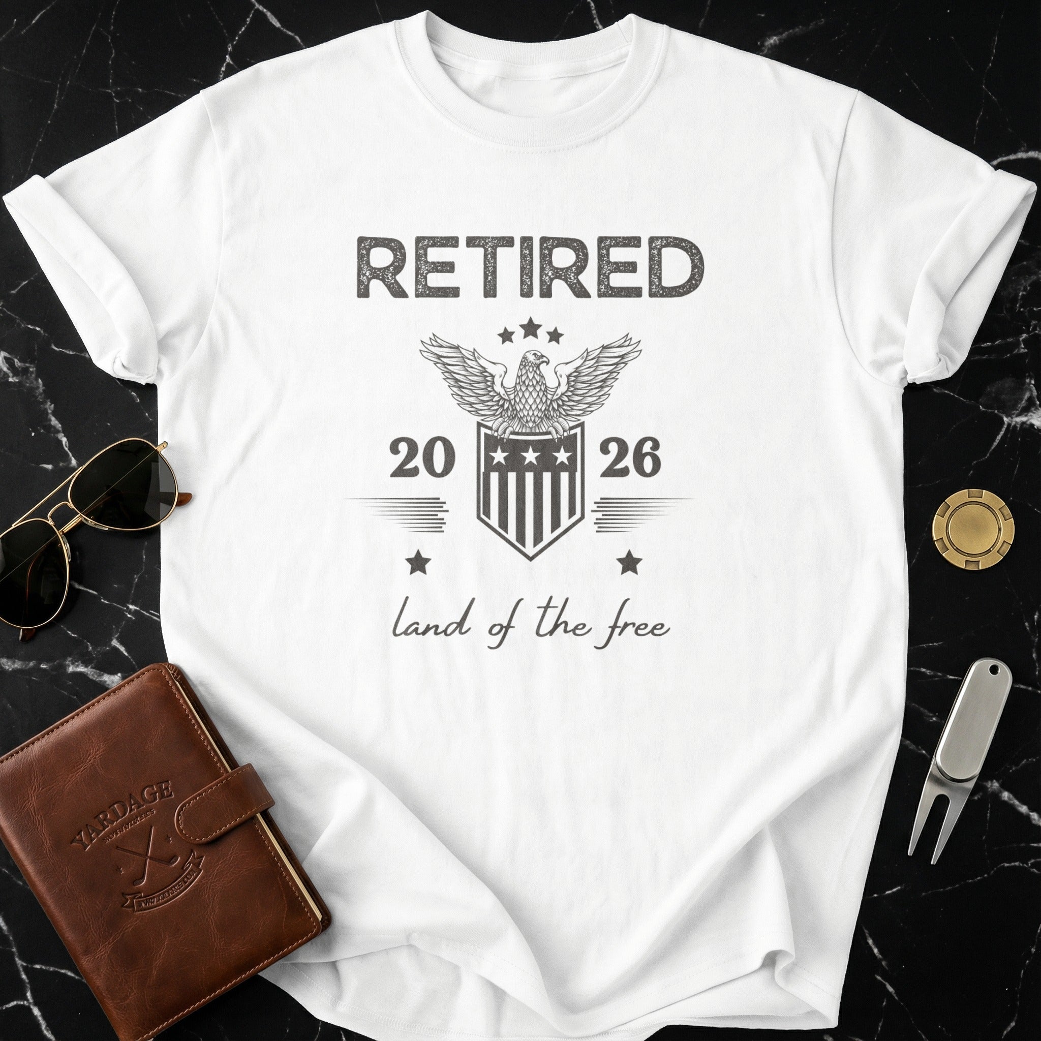 Retired 2026 Land of the Free American Eagle T-Shirt