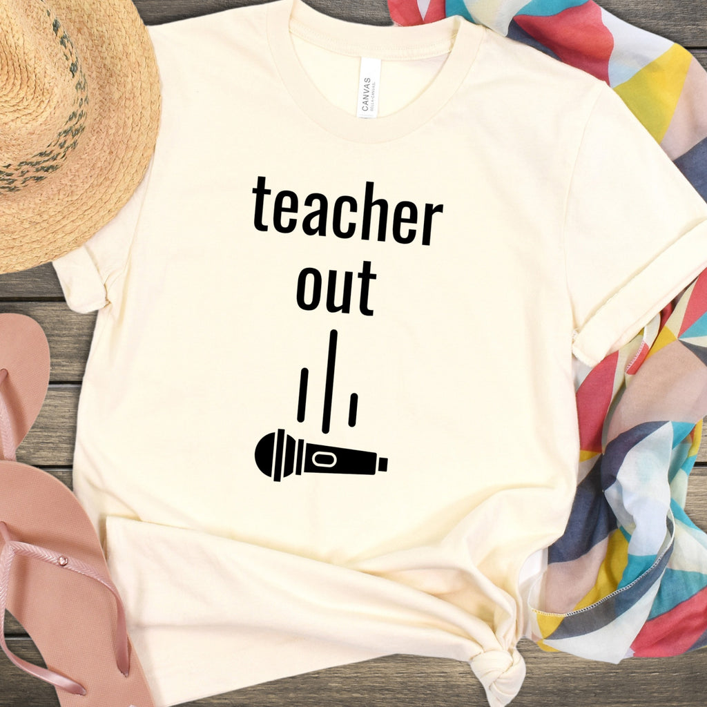 Teacher Out Fun Graphic T-shirt for Casual Wear