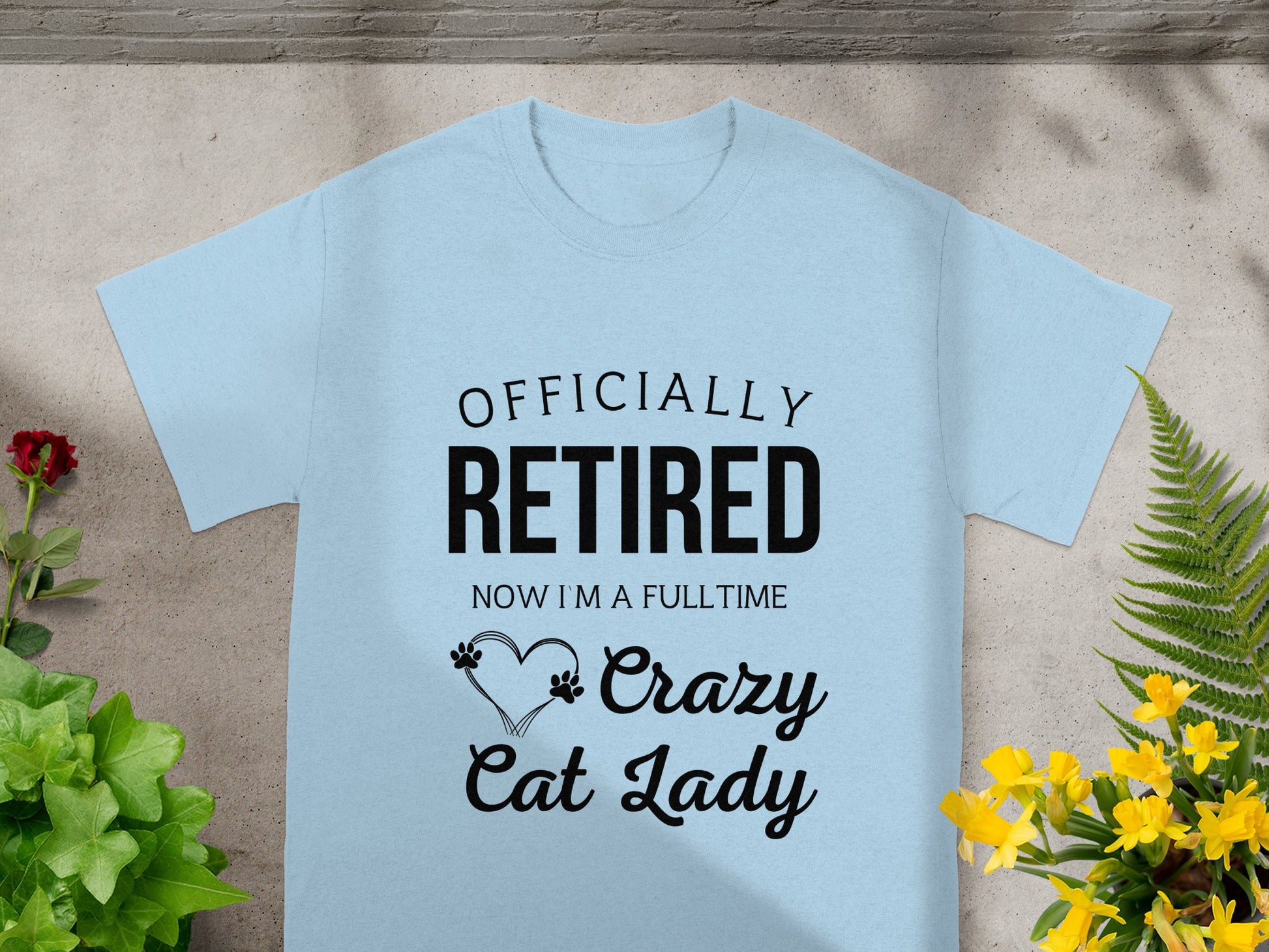 Officially Retired Crazy Cat Lady T-shirt product