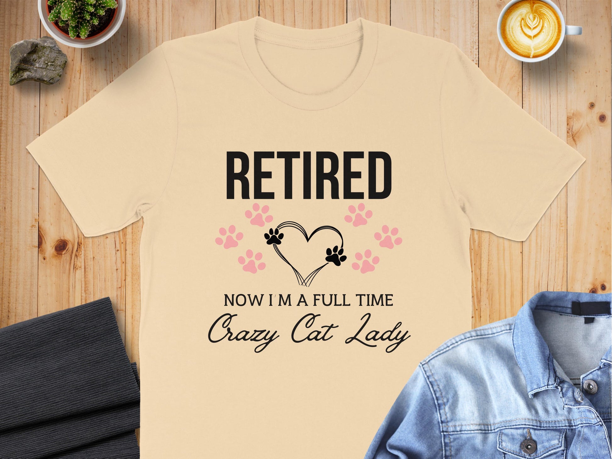 Retired Now I'm A Full Time Crazy Cat Lady product type