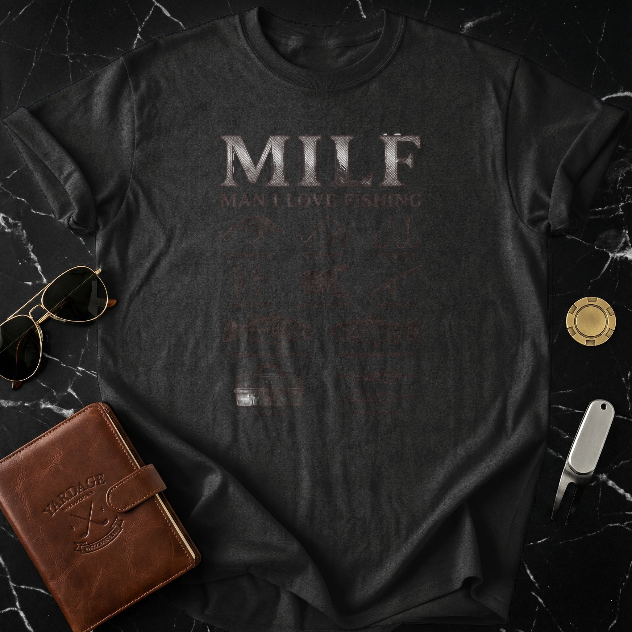 MILF Man I Love Fishing Graphic T-Shirt