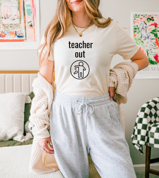 Teacher Out Graphic T-Shirt Casual Wear product type
