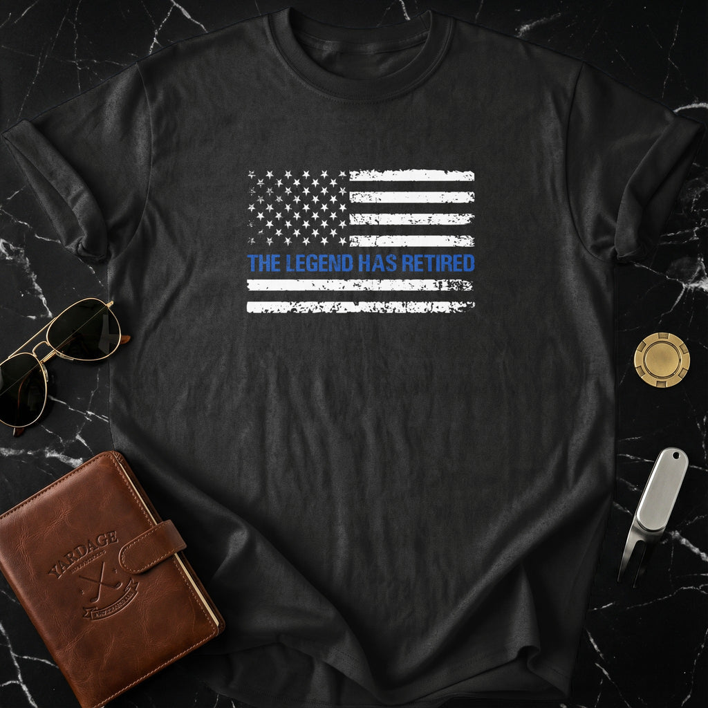 The Legend Has Retired American Flag Shirt Product