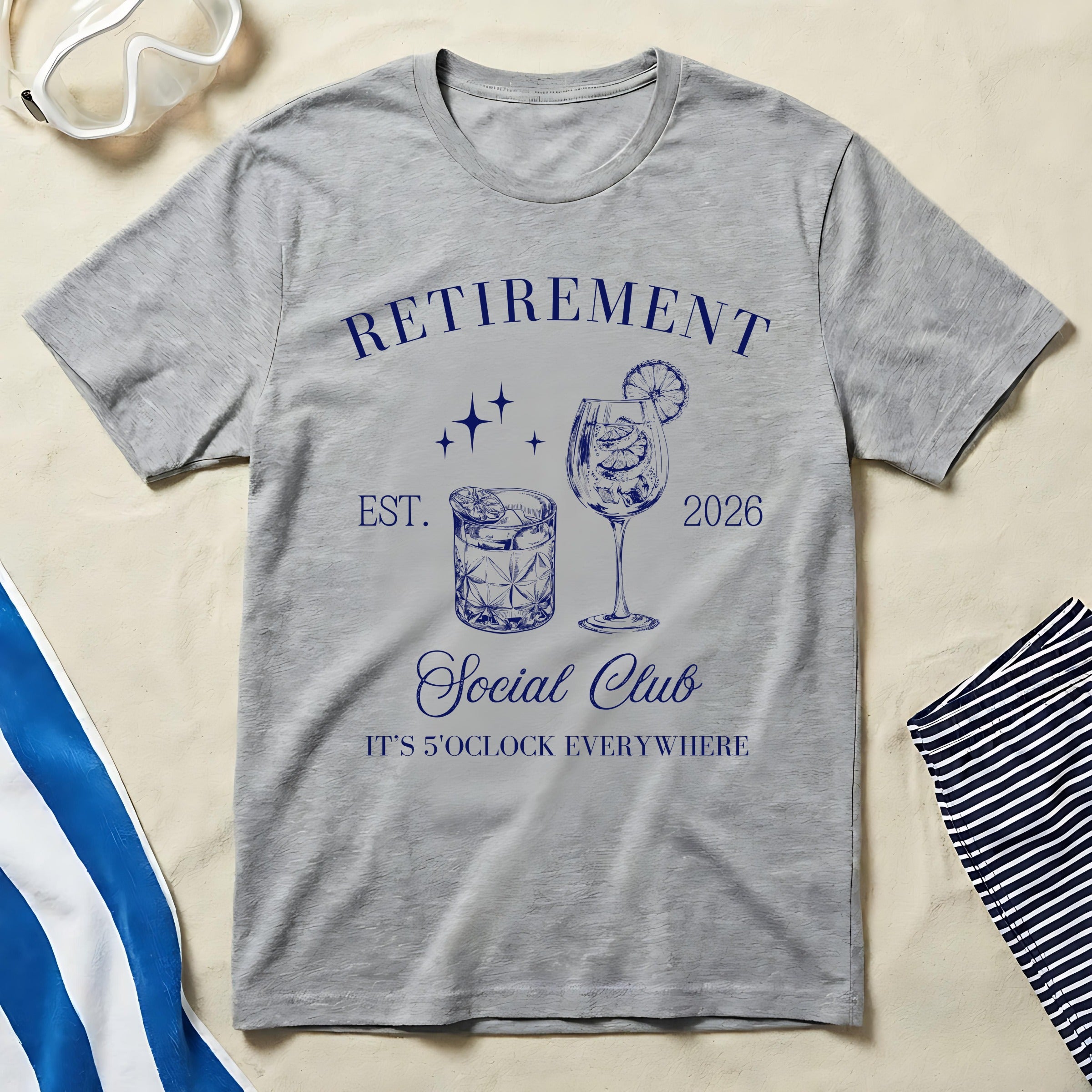 Retirement Social Club Est. 2026 It's 5 O'Clock T-Shirt
