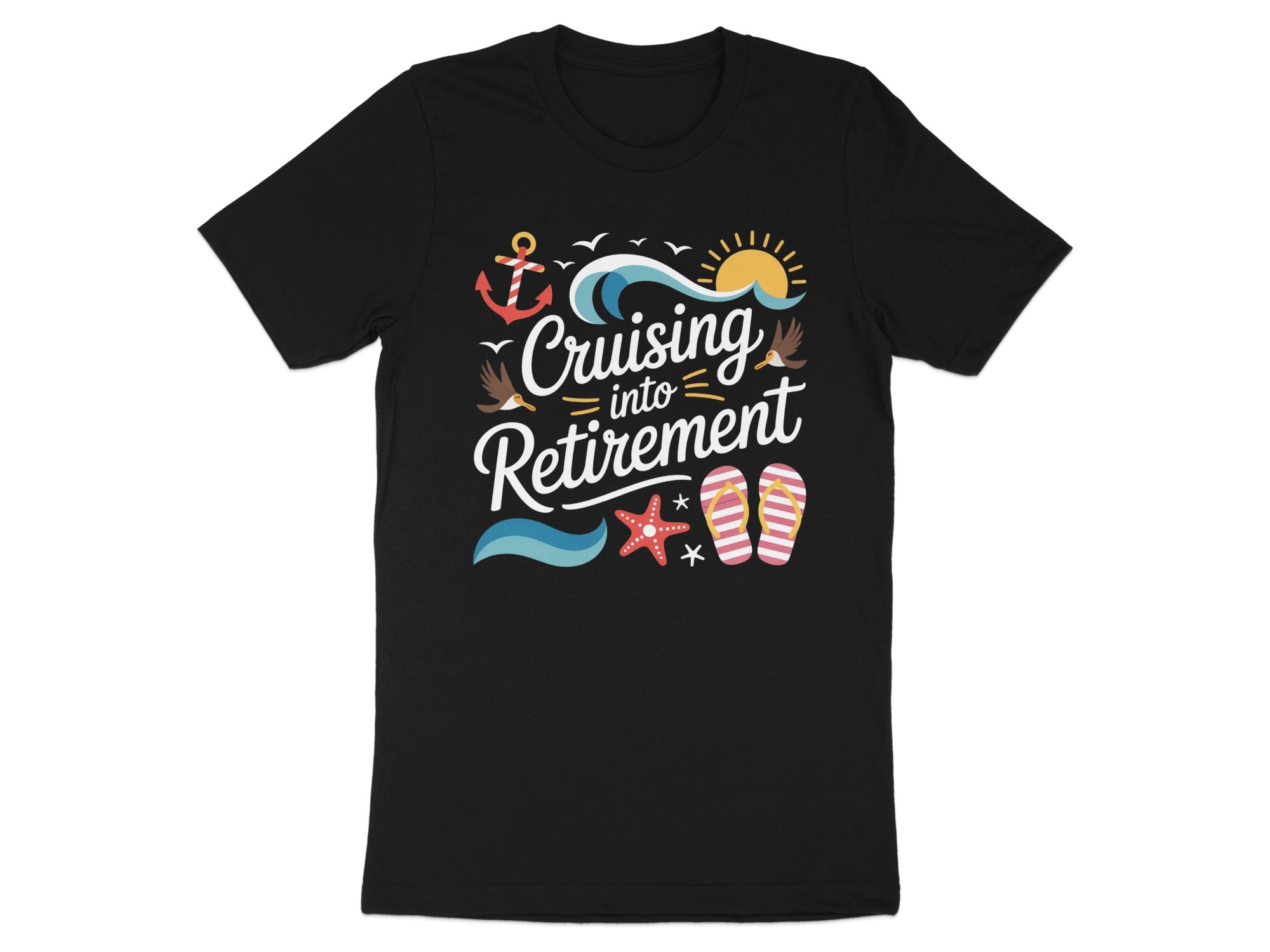 Cruising Into Retirement Graphic T-Shirt Product