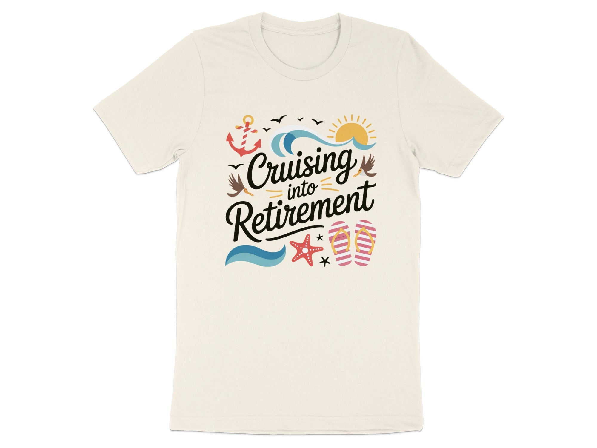 Cruising Into Retirement Graphic Tee Shirt