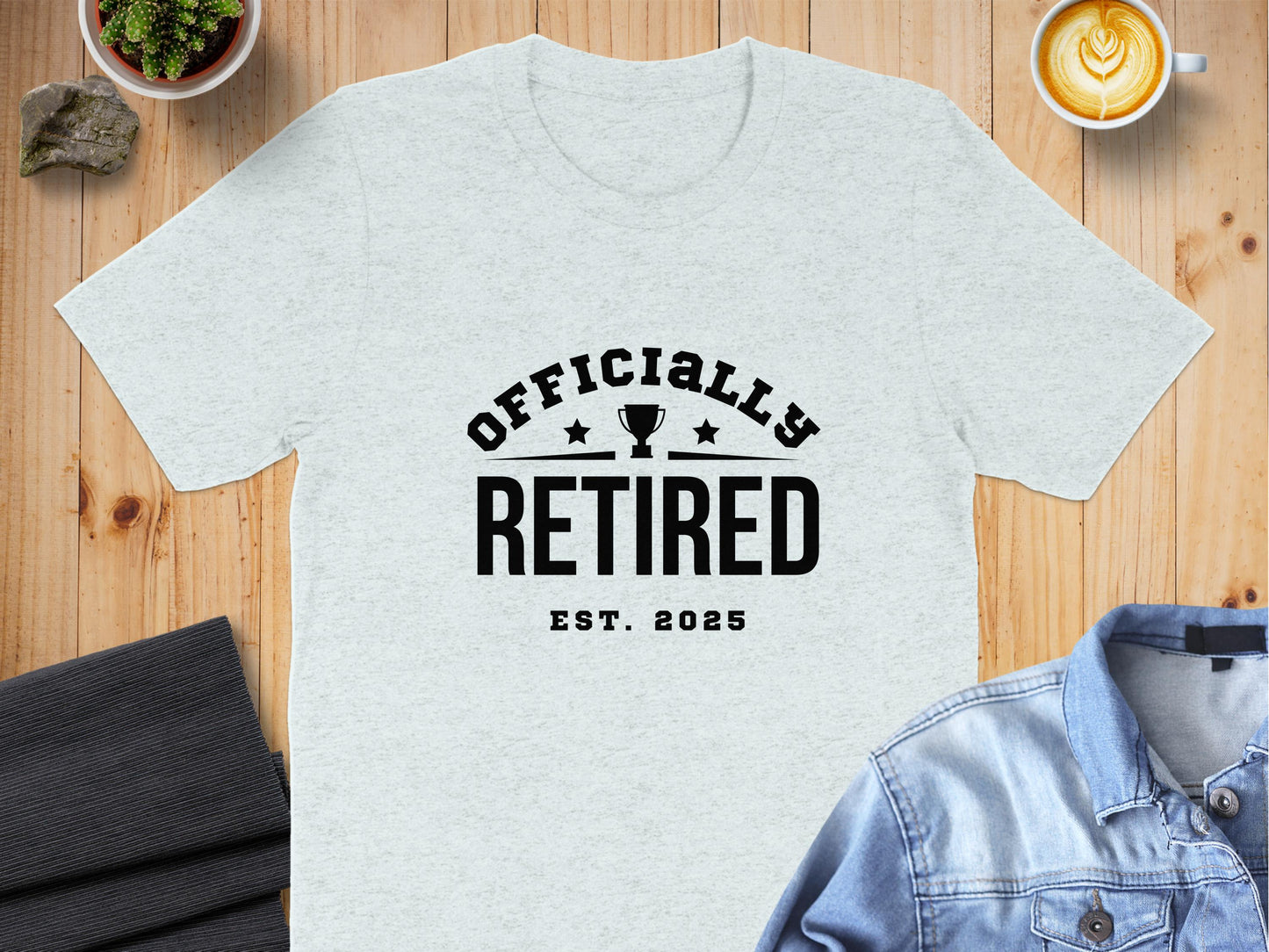 Officially Retired Est 2025 Design T-Shirt Product