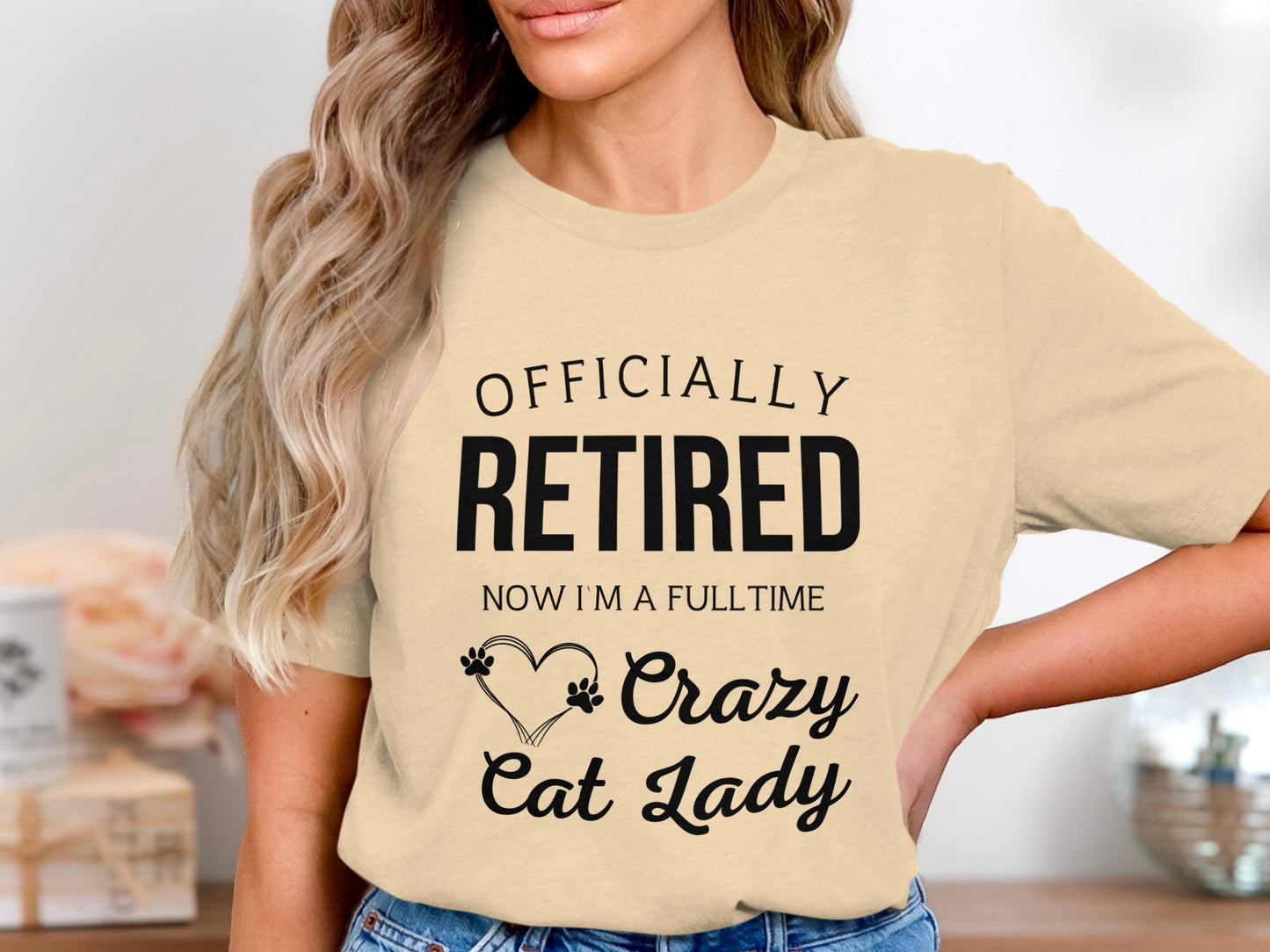 Officially Retired Crazy Cat Lady T-shirt product