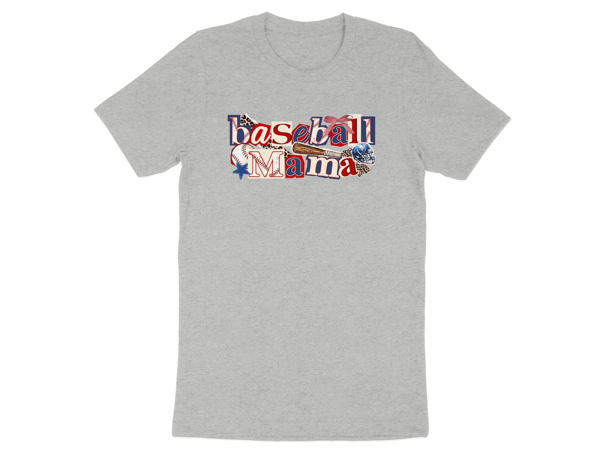 Baseball Mama Patriotic Leopard Print Baseball product type