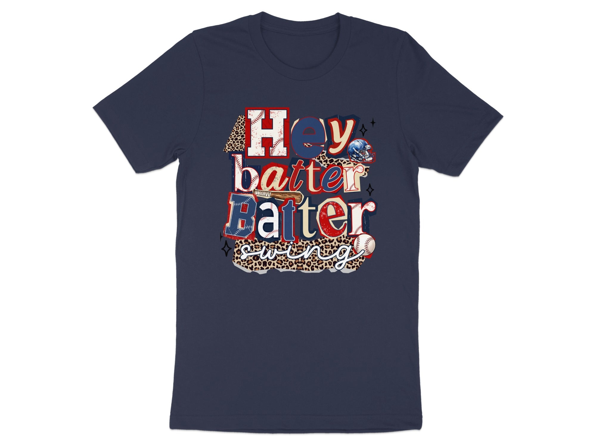 Hey Batter Batter Swing Baseball Leopard Print product type