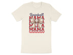 Baseball Mama Design Baseball Bow Theme Patriotic Colors product type