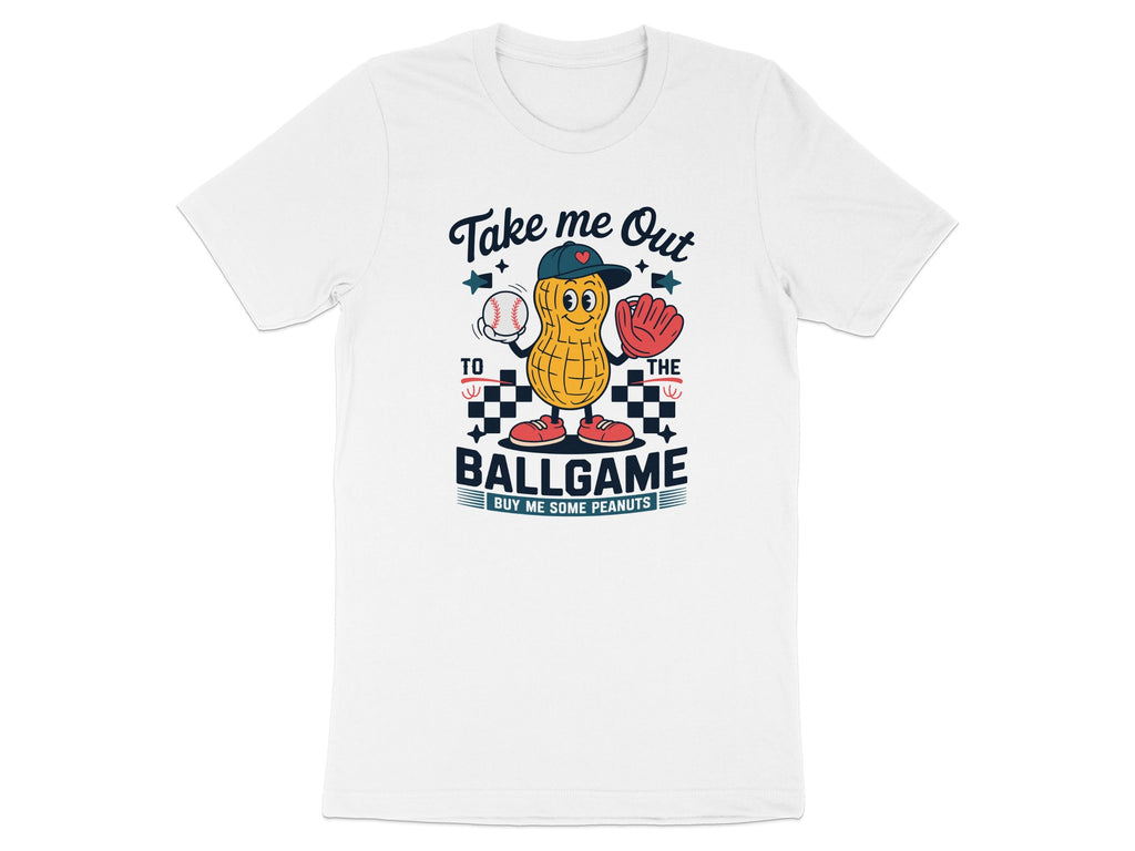 Take Me Out To The Ballgame Baseball Peanut product type
Baseball
Peanut
Ballgame
Take Me Out
Baseball Fan
Sports Fan
Funny Shirt
Graphic Tee
Cute Character
Cartoon Peanut
Baseball Glove
Baseball Hat
Stadium
Game Day
Peanuts
Baseball Lover
Retro Design
Vintage Style
Summer Tee
Casual Apparel