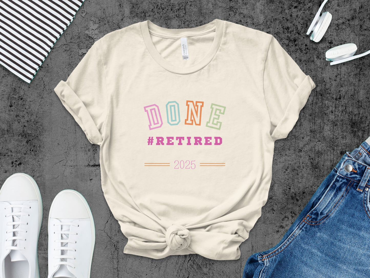 DONE Retired 2025 Graphic Tee Casual Fashion product
