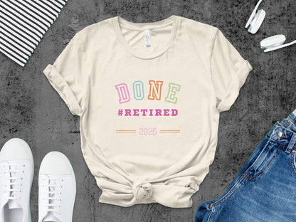 DONE Retired 2025 Graphic Tee Casual Fashion product