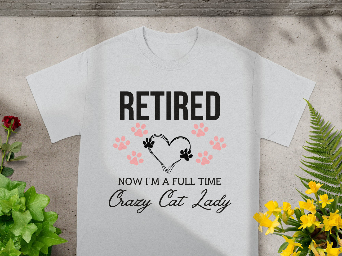 Retired Now I'm a Full Time Crazy Cat Lady product type