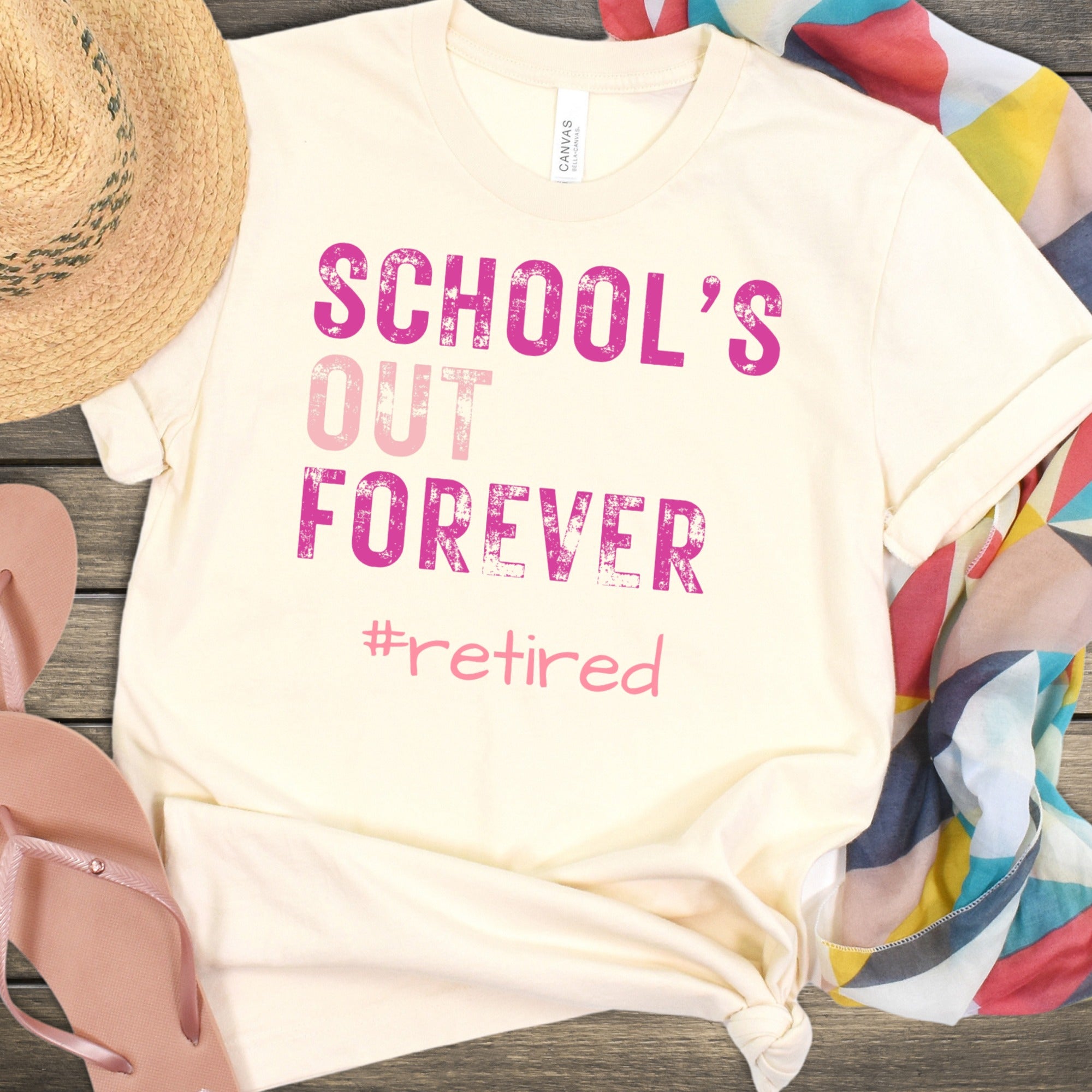 School's Out Forever Retired Graphic T-shirt