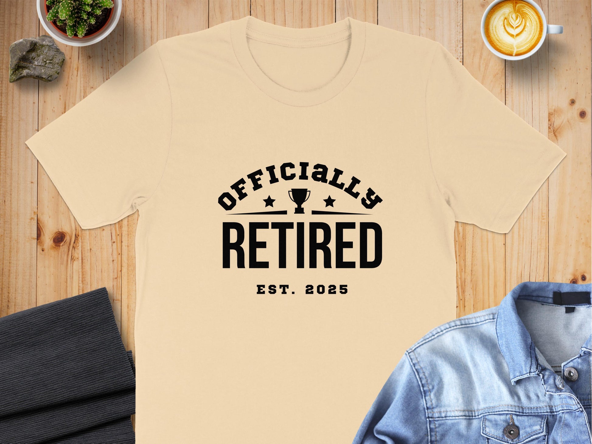 Officially Retired EST 2025 Funny Retirement Product
