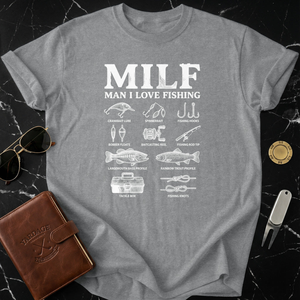 Man I Love Fishing Graphic Tee Perfect for Enthusiasts