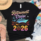 2026 Retirement Cruise Graphic T-Shirt for Celebrations