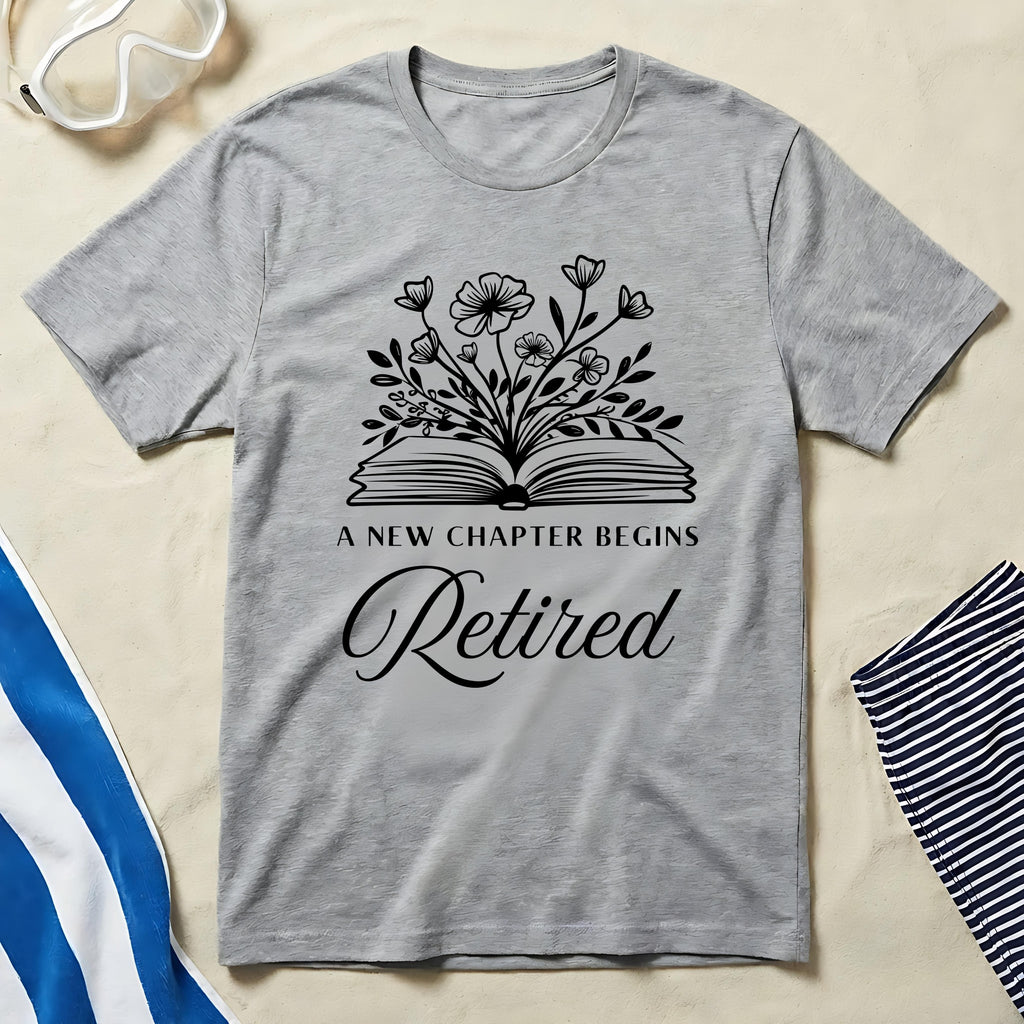 A New Chapter Begins Retired Floral Graphic T-shirt
